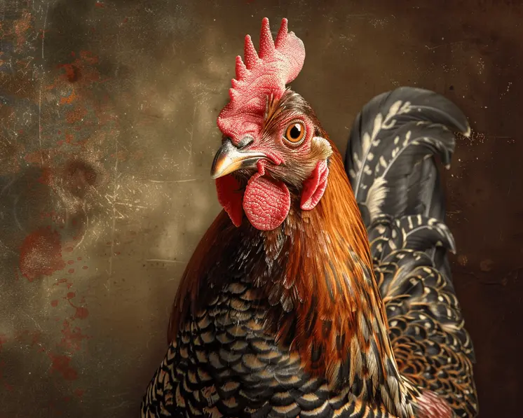 Plucky Portrait Chicken 8"x10" Art Print