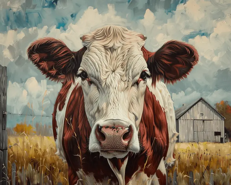 Classic Brown Cow 8"x10" Art Print