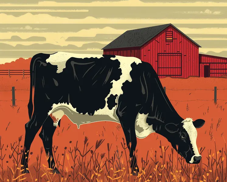 Minimalist Cow 8"x10" Art Print