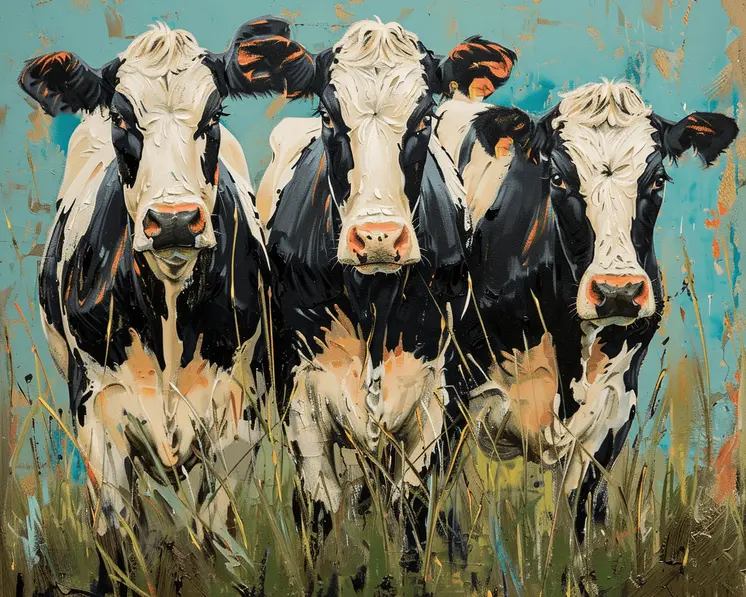 Three Cows 8"x10" Art Print
