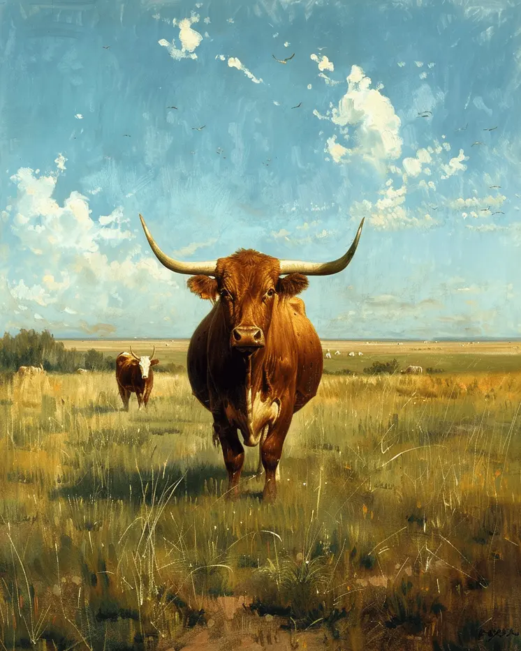 Classic Longhorn 8"x10" Art Print