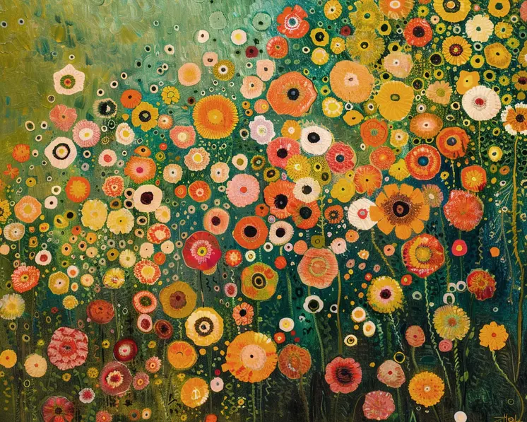 Mid-Century Modern Floral 8"x10" Art Print