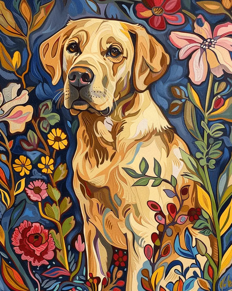 Nouveau Labrador Retriever 8”x10” Art Print