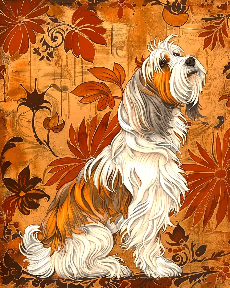 Deco Petit Basset Griffon Vendéen 8”x10” Art Print