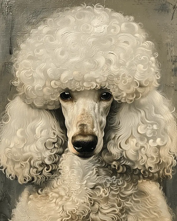 Poodle Portrait 8”x10” Art Print