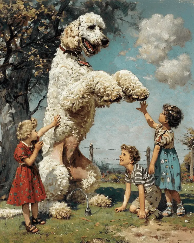 Poodle-Zilla 8”x10” Art Print