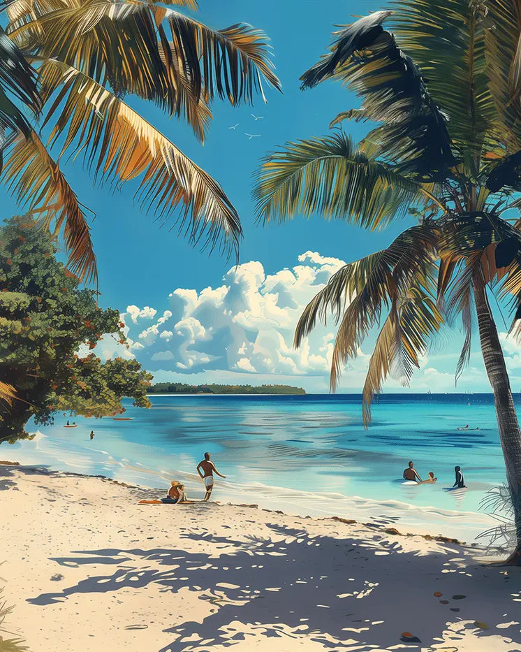 The Good Life a captivating 8" x 10" Coastal Art Print