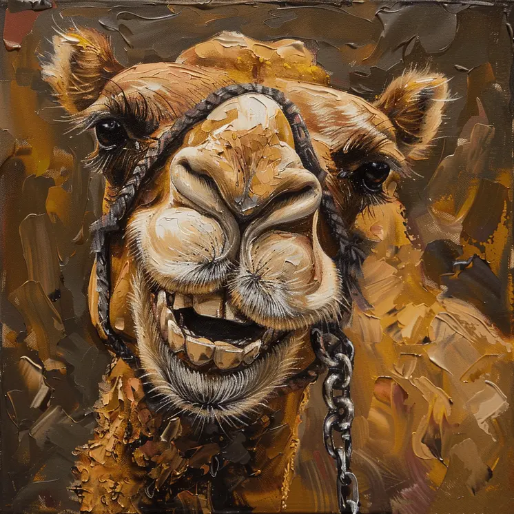 Unnatural Nature Camel 8"x8" Art Print