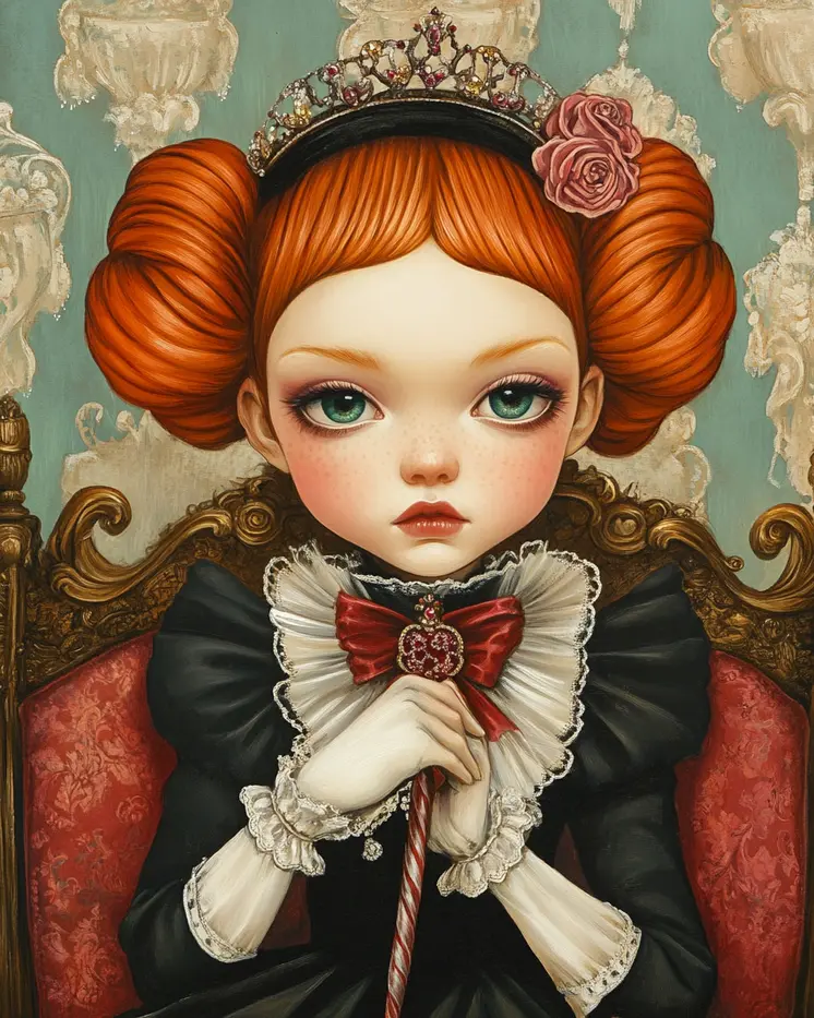 Princess Priscilla - Lowbrow Wall Art Prints - 8"x10" Art Print for 11"x14" Frame
