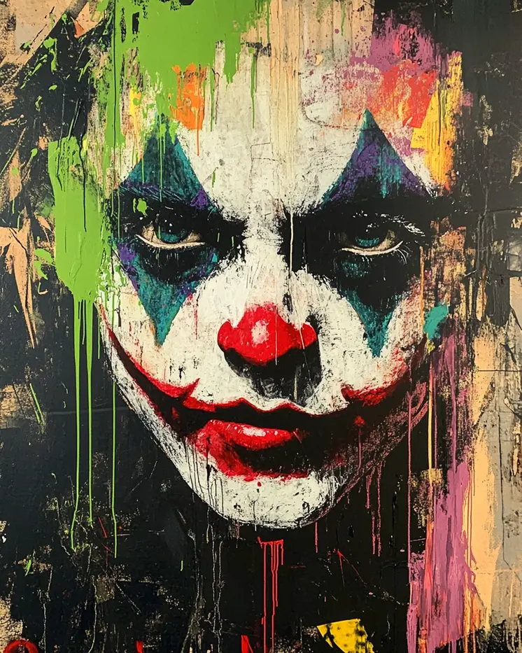 Drip the Clown - Lowbrow Wall Art Prints - 8"x10" Art Print for 11"x14" Frame