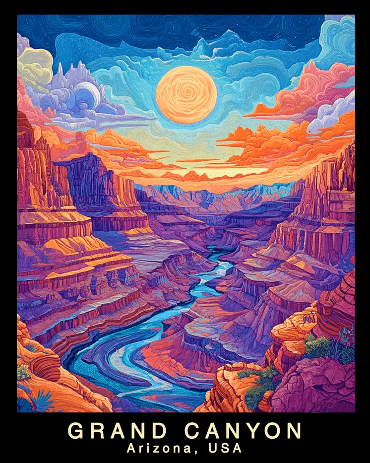 Mystical - Grand Canyon Souvenir Home Decor Wall Art Prints – 8″x10″ Artwork – 11″x14″ Matte