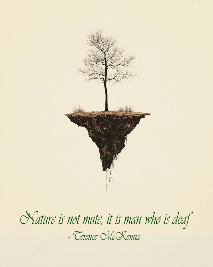 Nature is Not Mute - Inspirational Art Prints Wall Art Prints - 8"x10" Art Print for 11"x14" Frame