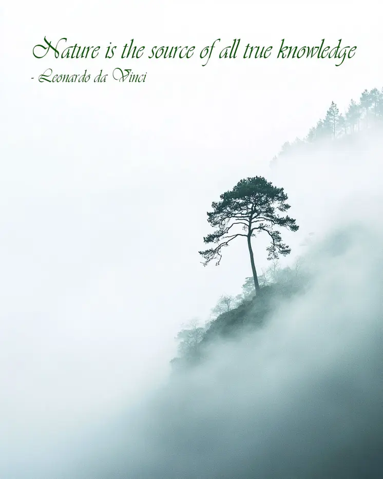 Nature is the Source - Inspirational Art Prints Wall Art Prints - 8"x10" Art Print for 11"x14" Frame