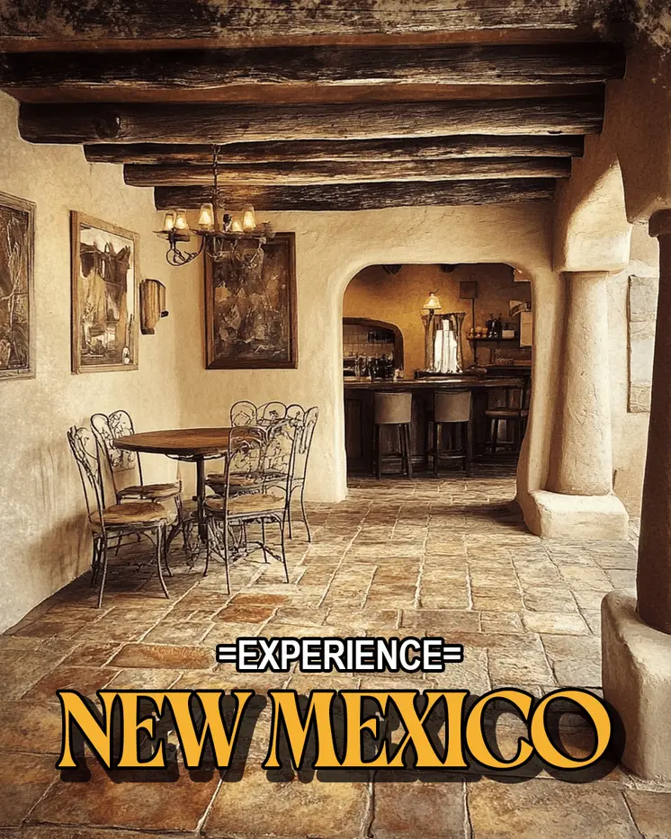 Santa Fe Home - New Mexico Souvenir Home Decor Wall Art Prints – 8″x10″ Artwork – 11″x14″ Mat