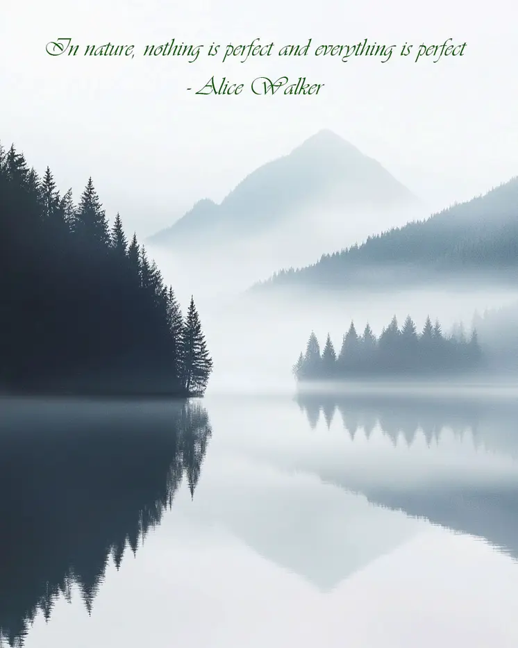 In Nature, Nothing is Perfect - Inspirational Art Prints Wall Art Prints - 8"x10" Art Print for 11"x14" Frame