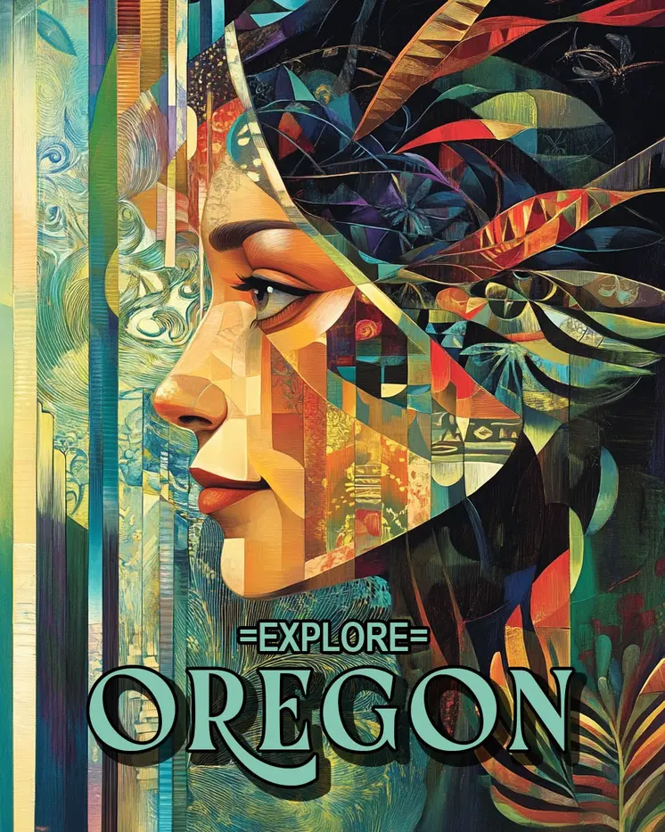 Her Spirit - Oregon Souvenir Home Decor Wall Art Prints – 8″x10″ Artwork for 11″x14″ Frame