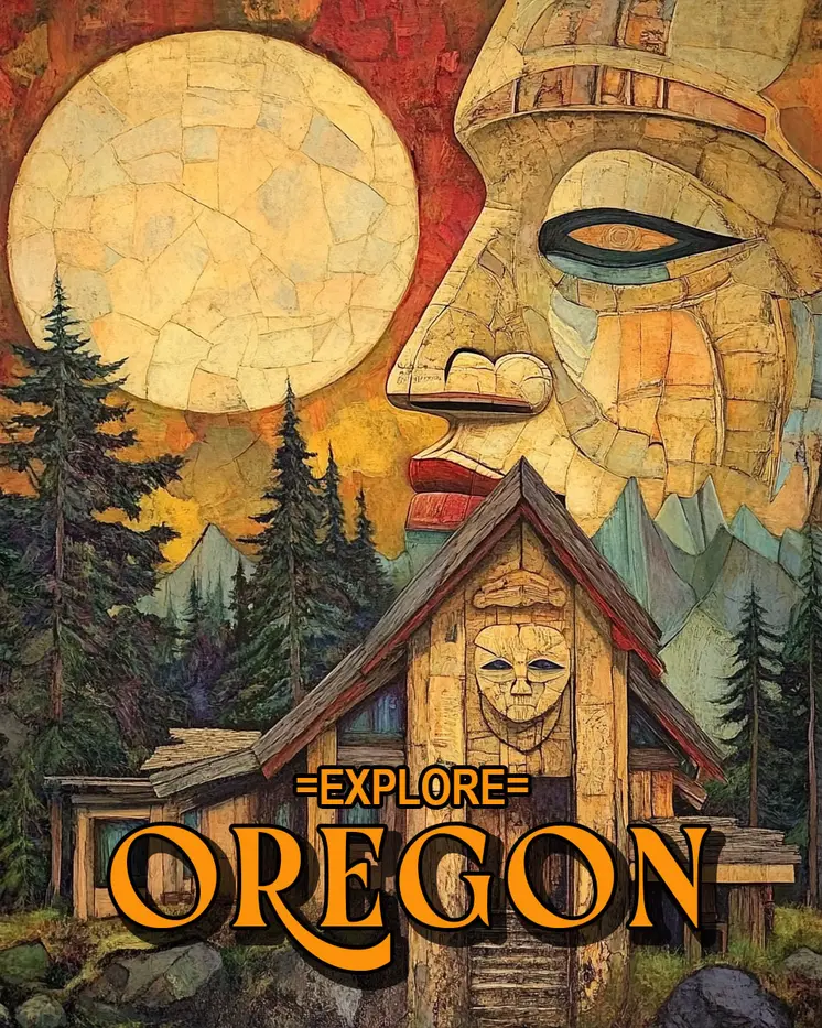 Great Spirit - Oregon Souvenir Home Decor Wall Art Prints – 8″x10″ Artwork for 11″x14″ Frame
