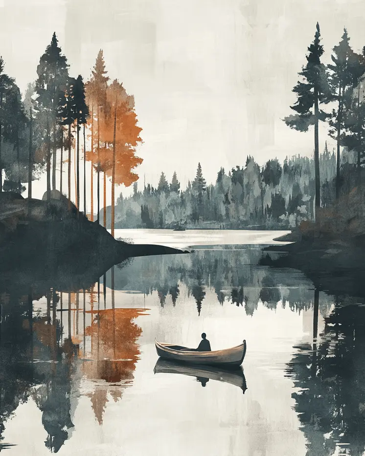 Serene Afternoon - Zen Art for Meditation Home Decor Wall Art Prints – 8″x10″ Artwork – 11″x14″ Matte