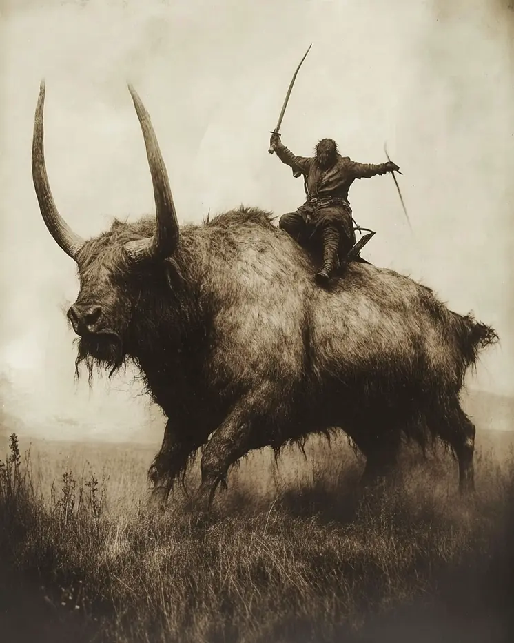 Grog Goes for a Ride - Cryptid Art Prints - 8"x10" Art Print for 11"x14" Frame