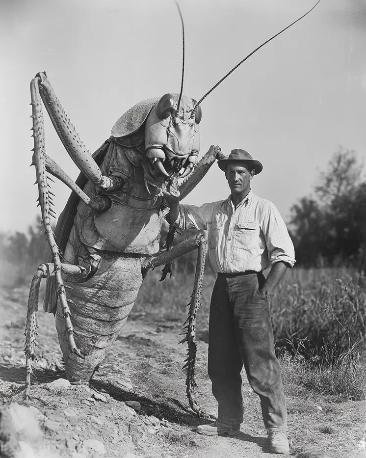 Giant Grasshopper - Cryptid Art Prints - 8"x10" Art Print for 11"x14" Frame