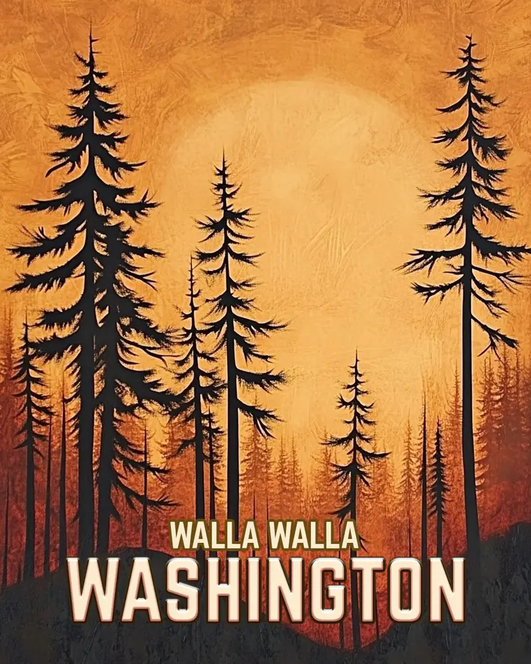 Just After Sunrise - Washington State Souvenir Home Decor Wall Art Prints – 8″x10″ Artwork for 11″x14″ Frame