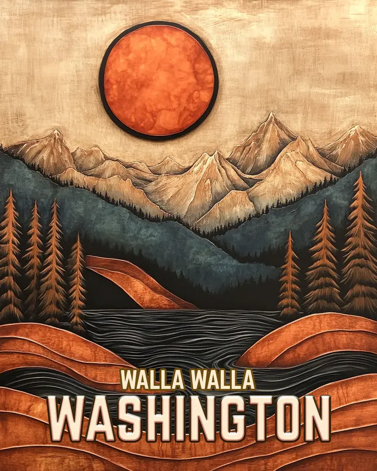 Wood Landscape - Washington State Souvenir Home Decor Wall Art Prints – 8″x10″ Artwork for 11″x14″ Frame