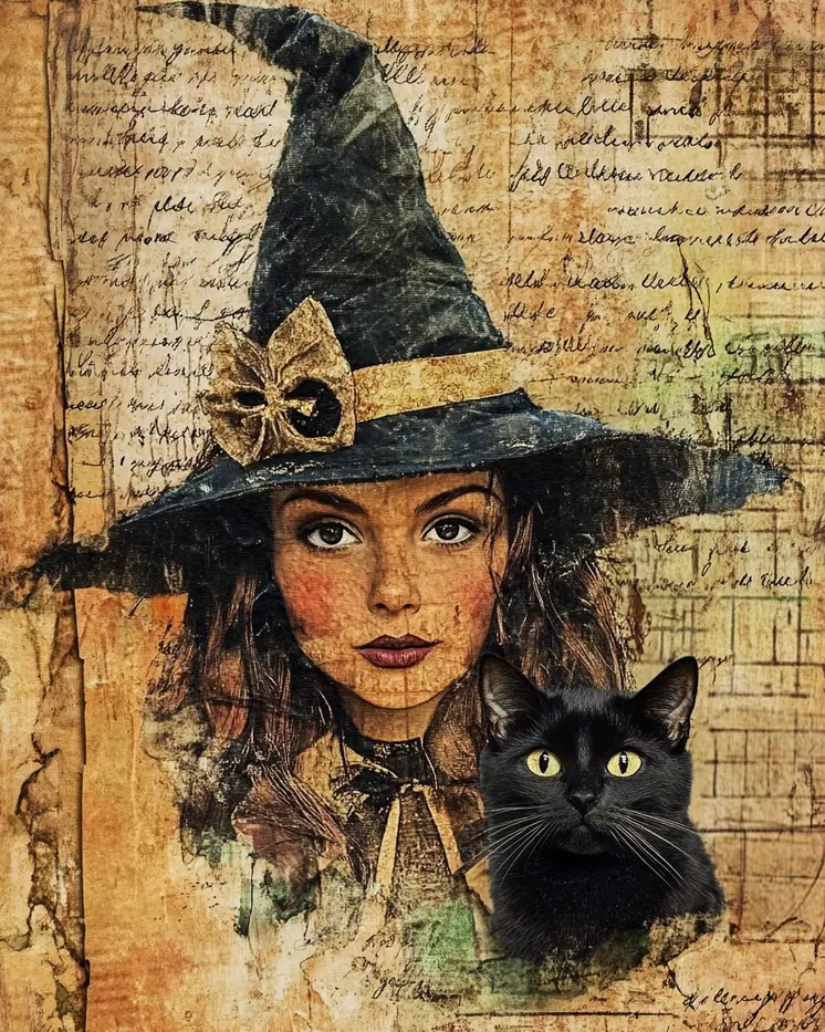 Companion - Witch and Witches Wall Art Prints - 8"x10" Art Print for 11"x14" Frame