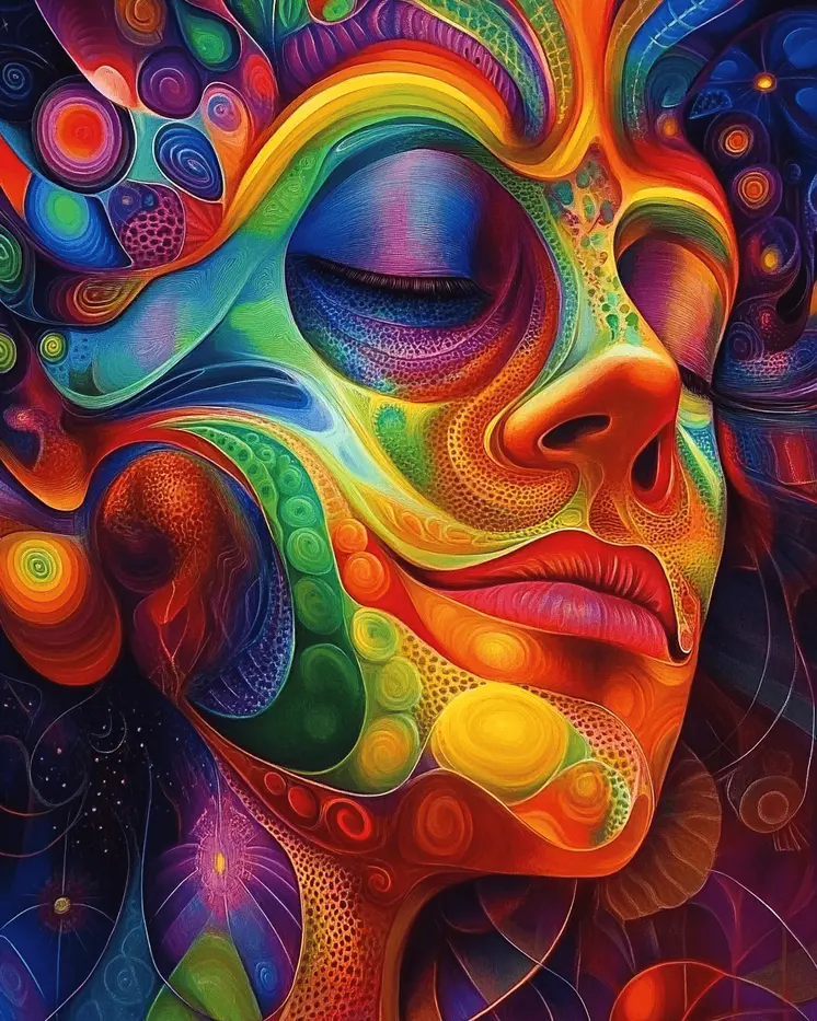 Deep Trip - Retro 60's & 70's Art Prints - 8"x10" Art Print for 11"x14" Frame