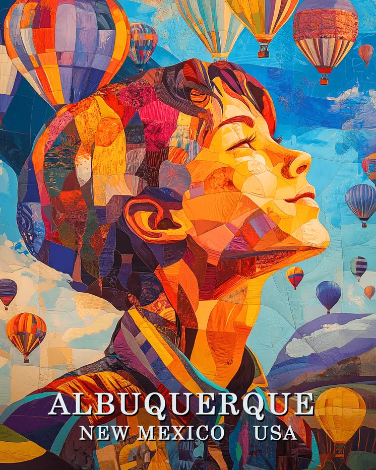 Day Dreaming - Albuquerque Souvenir Wall Art Prints – 8″x10″ Artwork for 11″x14″ Frame