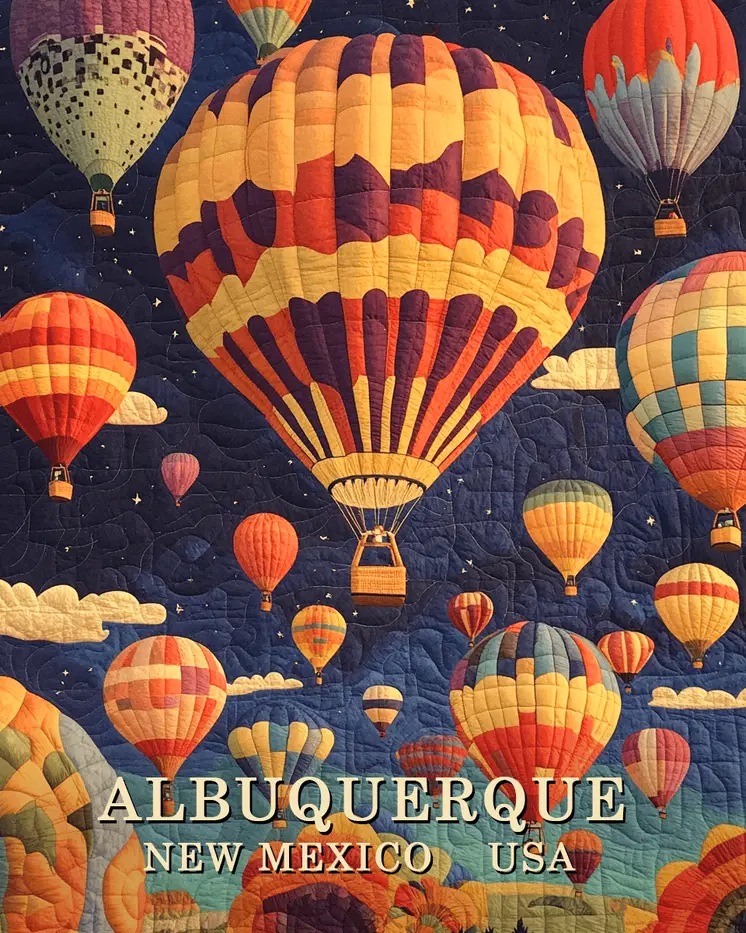 Evening Flights - Albuquerque Souvenir Wall Art Prints – 8″x10″ Artwork for 11″x14″ Frame