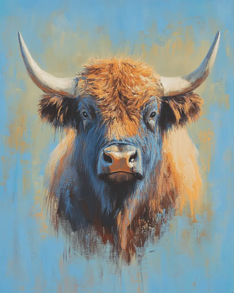 Arizona Longhorn - Western and Southwestern Art Prints – 8″x10″ Artwork for 11″x14″ Frame