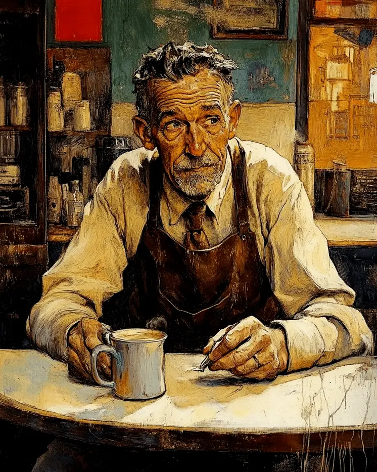 Workday Cup - Coffee Wall Art Prints - 8"x10" Art Print for 11"x14" Frame