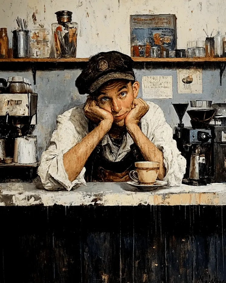 Slump Cup - Coffee Wall Art Prints - 8"x10" Art Print for 11"x14" Frame