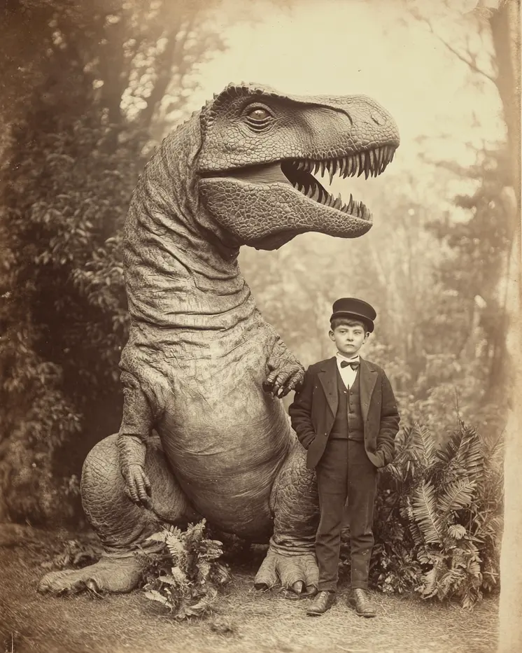 My Pet Dinosaur - Cryptid Dinosaur Wall Art Prints - 8"x10" Art Print for 11"x14" Frame