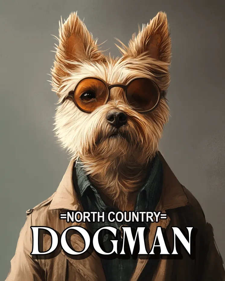 Dogman - Cryptids Cryptozoology Wall Art Prints – 8″x10″ Artwork for 11″x14″ Frame