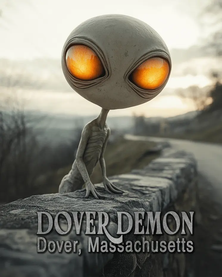 Dover Demon - Mythical Beasts Wall Art Prints – 8″x10″ Artwork for 11″x14″ Frame