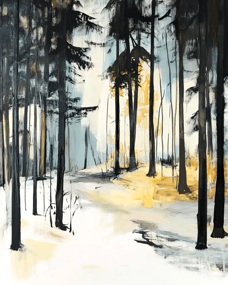 Early Spring - North Woods Souvenir Wall Art Prints – 8″x10″ Artwork for 11″x14″ Frame