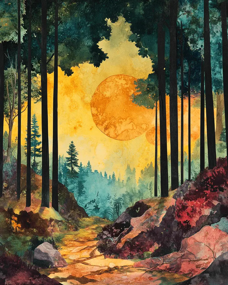 Late Morning Sunrise - North Woods Souvenir Wall Art Prints – 8″x10″ Artwork for 11″x14″ Frame