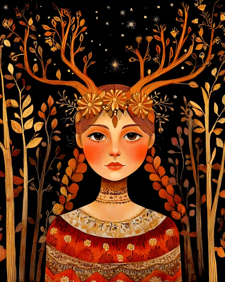 Woodland Spirit - North Woods Souvenir Wall Art Prints – 8″x10″ Artwork for 11″x14″ Frame