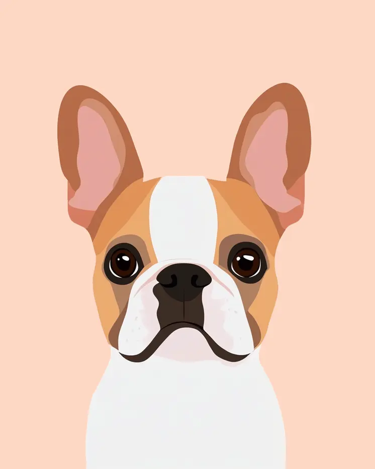Dog #2 - Nursery Wall Art Prints - 8"x10" Art Print for 11"x14" Frame