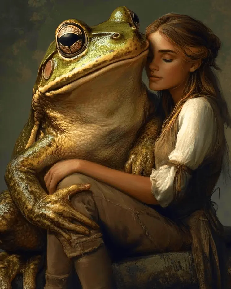 Loveland Frog - Could Be a Prince - Mythical Beasts Wall Art Prints – 8″x10″ Artwork for 11″x14″ Frame