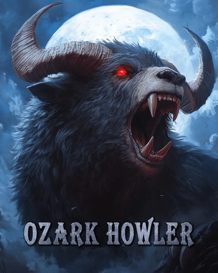 Ozark Howler - Mythical Beasts Wall Art Prints – 8″x10″ Artwork for 11″x14″ Frame