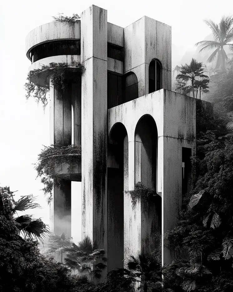 Vintage Architecture #17 Wall Art Prints - 8"x10" Art Print for 11"x14" Frame