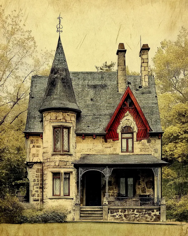 Vintage Architecture #18 Wall Art Prints - 8"x10" Art Print for 11"x14" Frame