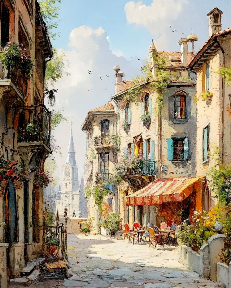 Vintage Architecture Prints #6 Wall Art - 8"x10" Art Print for 11"x14" Frame