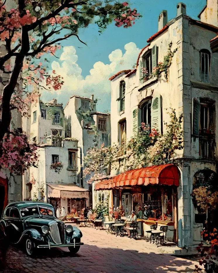 Vintage Architecture Prints #8 Wall Art - 8"x10" Art Print for 11"x14" Frame