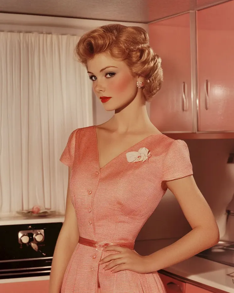 50's Housewife - Vintage Art Prints - 8"x10" Art Print for 11"x14" Frame