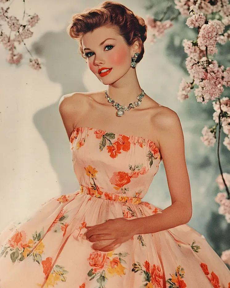 50's Model - Vintage Art Prints - 8"x10" Art Print for 11"x14" Frame