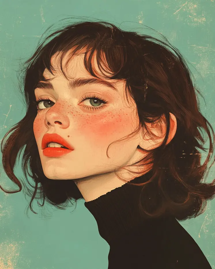 70's Girl - Vintage Art Prints - 8"x10" Art Print for 11"x14" Frame