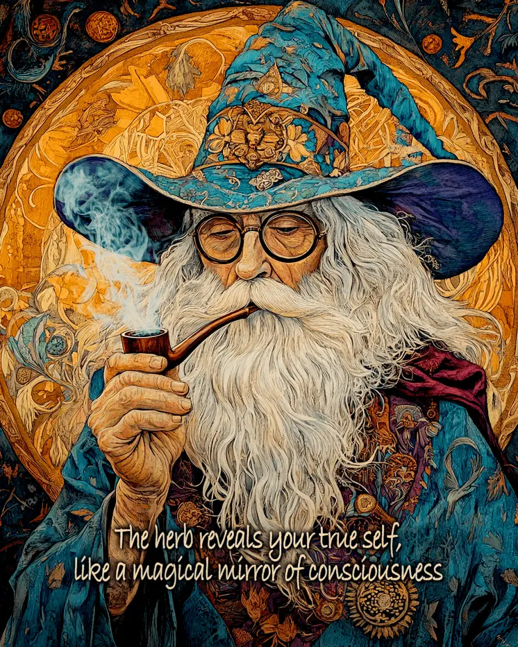 Wizard Logic "The Herb Reveals" Wall Art Prints – 8″x10″ Artwork for 11″x14″ Frame